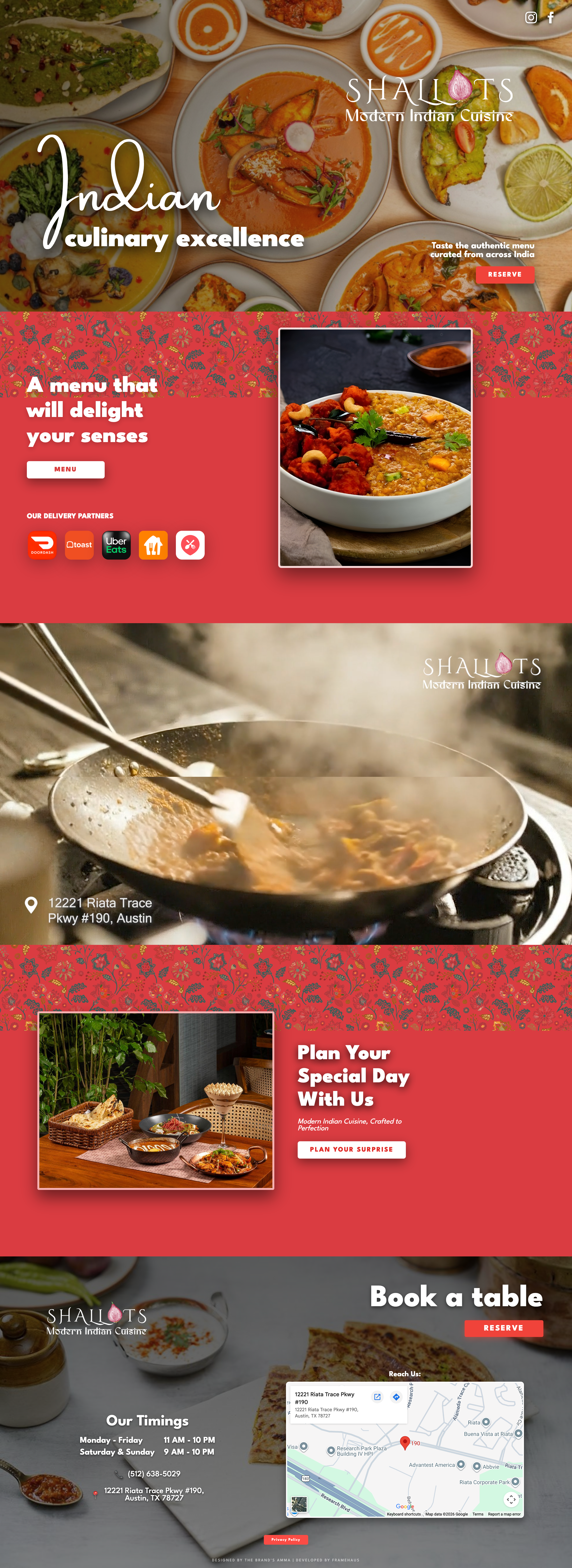 Shallots Restaurant Screenshot