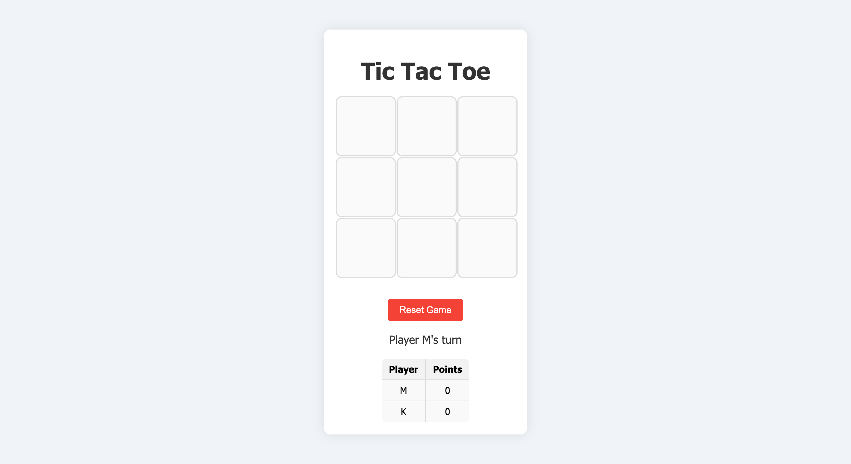 Tic Tac Toe Screenshot